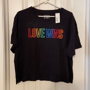 Love Wins Crop Tee